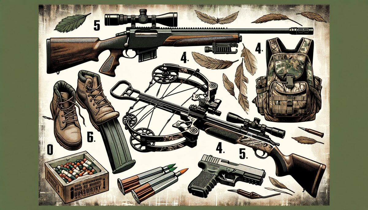 Featured image for a blog post called 5 essentials for selecting the right crossbow hunting gear.
